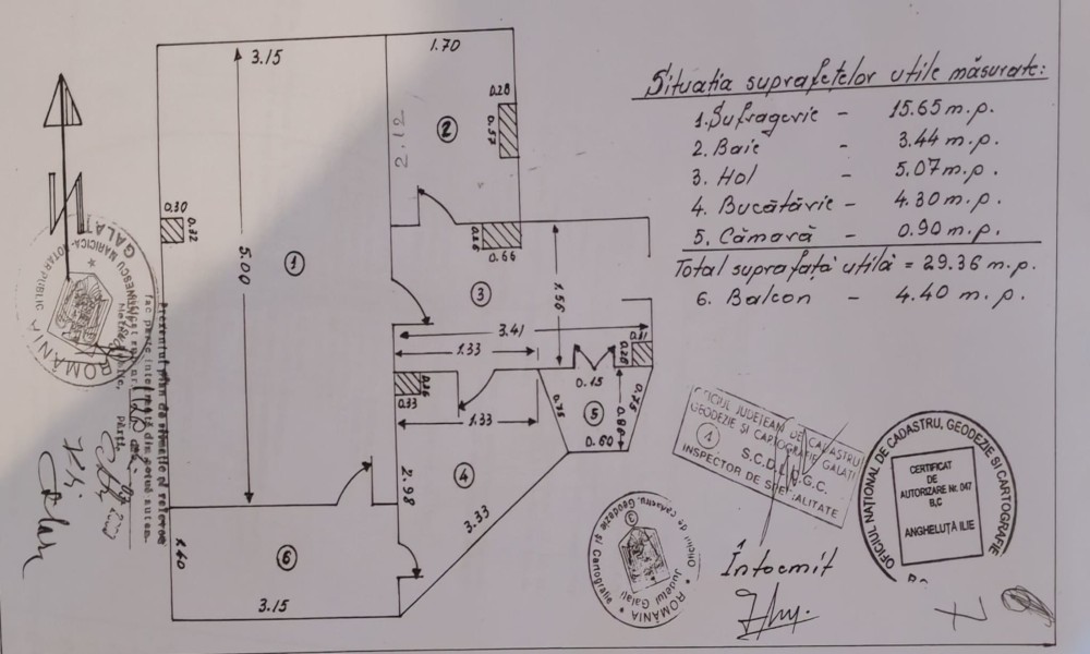 Apartament ETAJ 1 bloc mixt